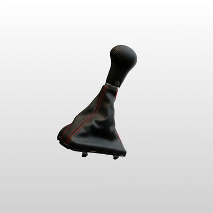 Car Leather Chrome Schaltknauf mit roter Naht für Audi Modelle