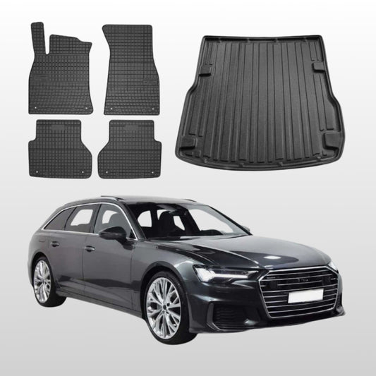 Gummimatten & Kofferraumwanne Set für Audi A6 C8 Avant (2018-2025)